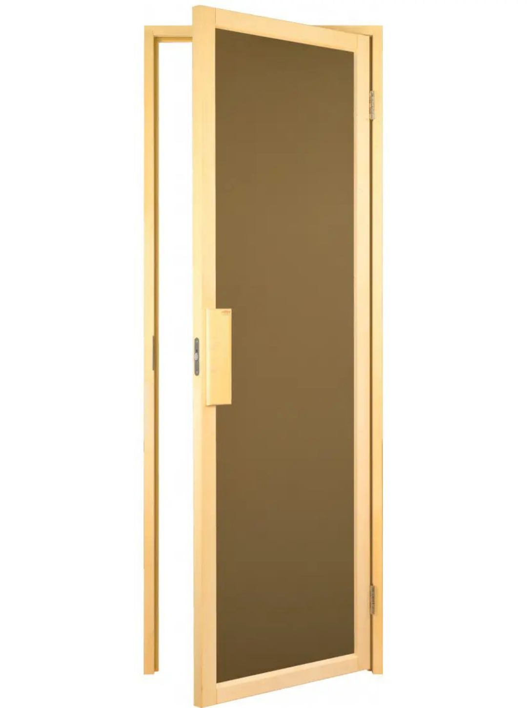 Ușă pentru baie și saună Tesli DUO 1900 x 700 (Sticlă transparentă, 4 mm)
