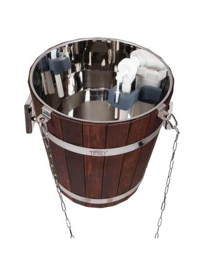 Cascadă termo 20L cu prindere din inox și inserție.