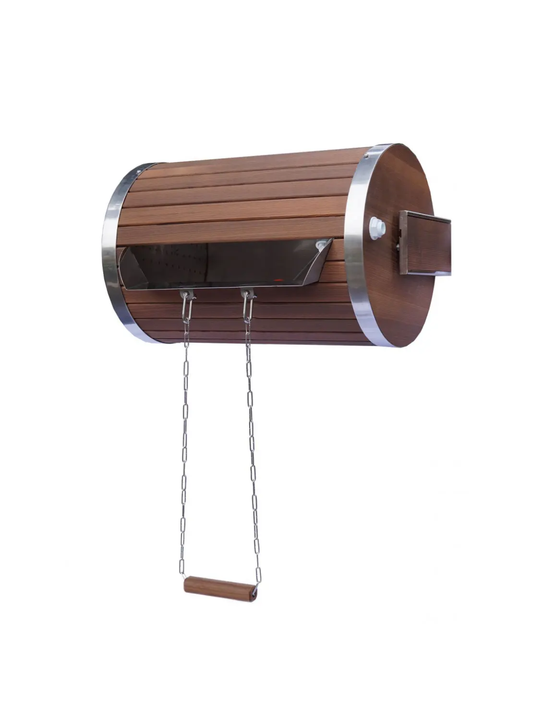 Cascadă cilindrică Tesli cu inserție din oțel inoxidabil 30 l