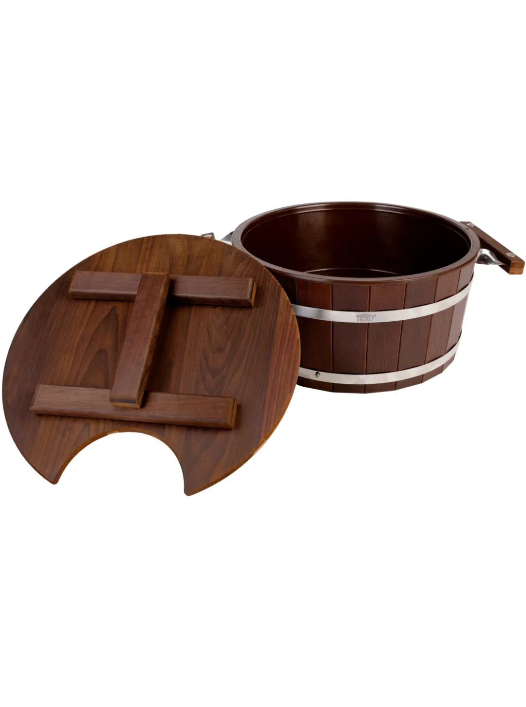 Vas de infuzare Tesli 15 l din tei termotratat cu inserție din plastic